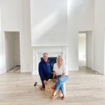 sitting on a box in new house