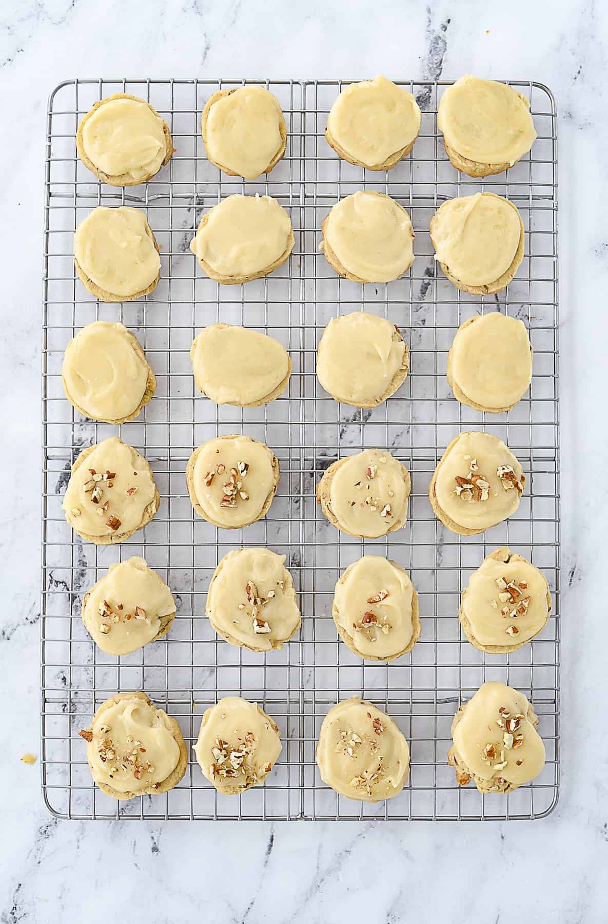 overhead shot of pecan sandies