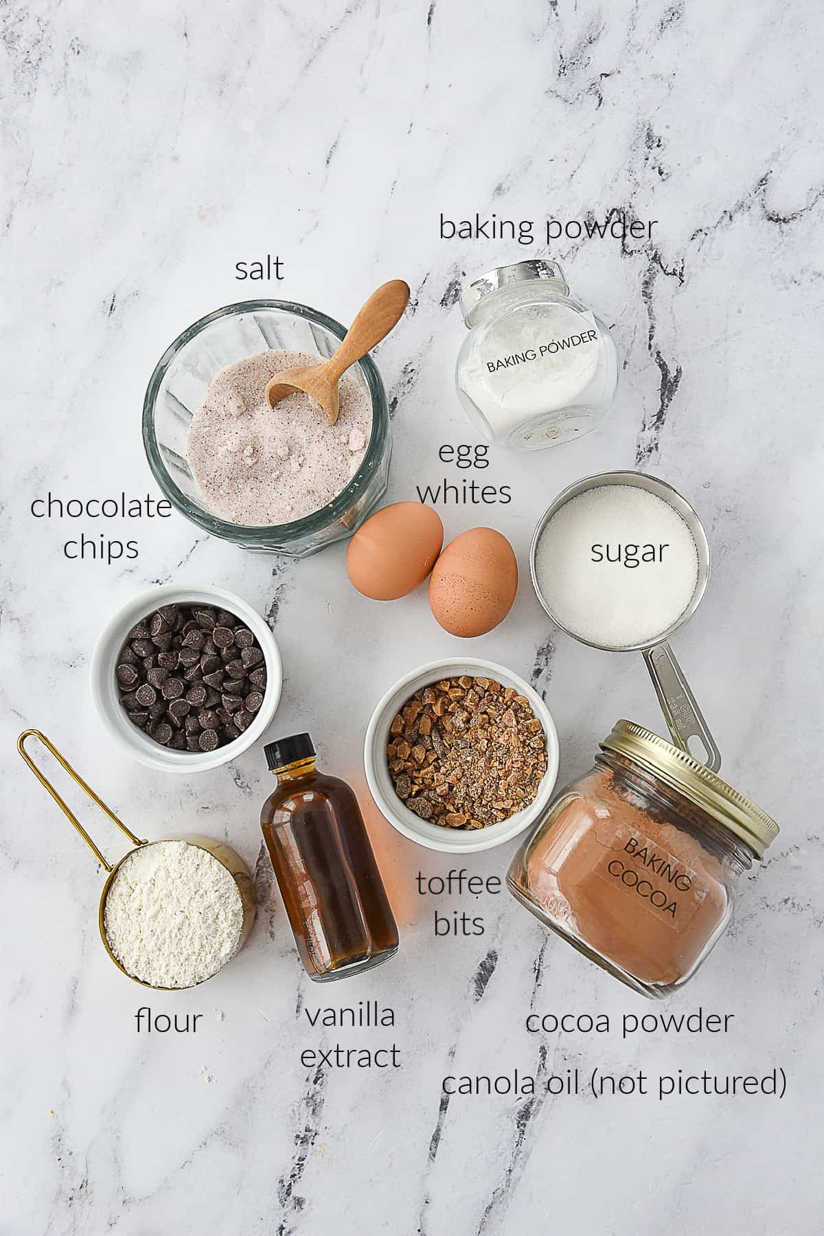 ingredients for brownie brittle