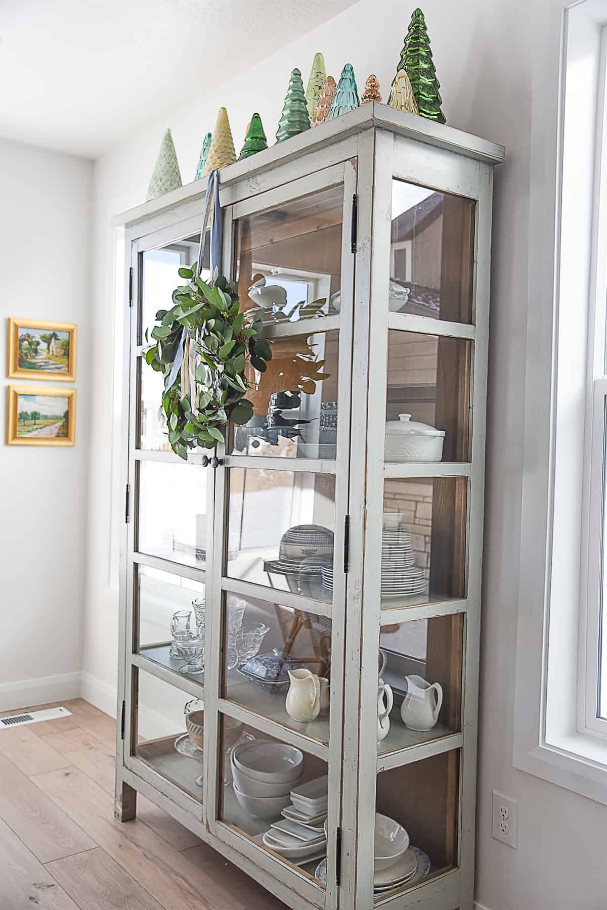 cabinet with glass doors