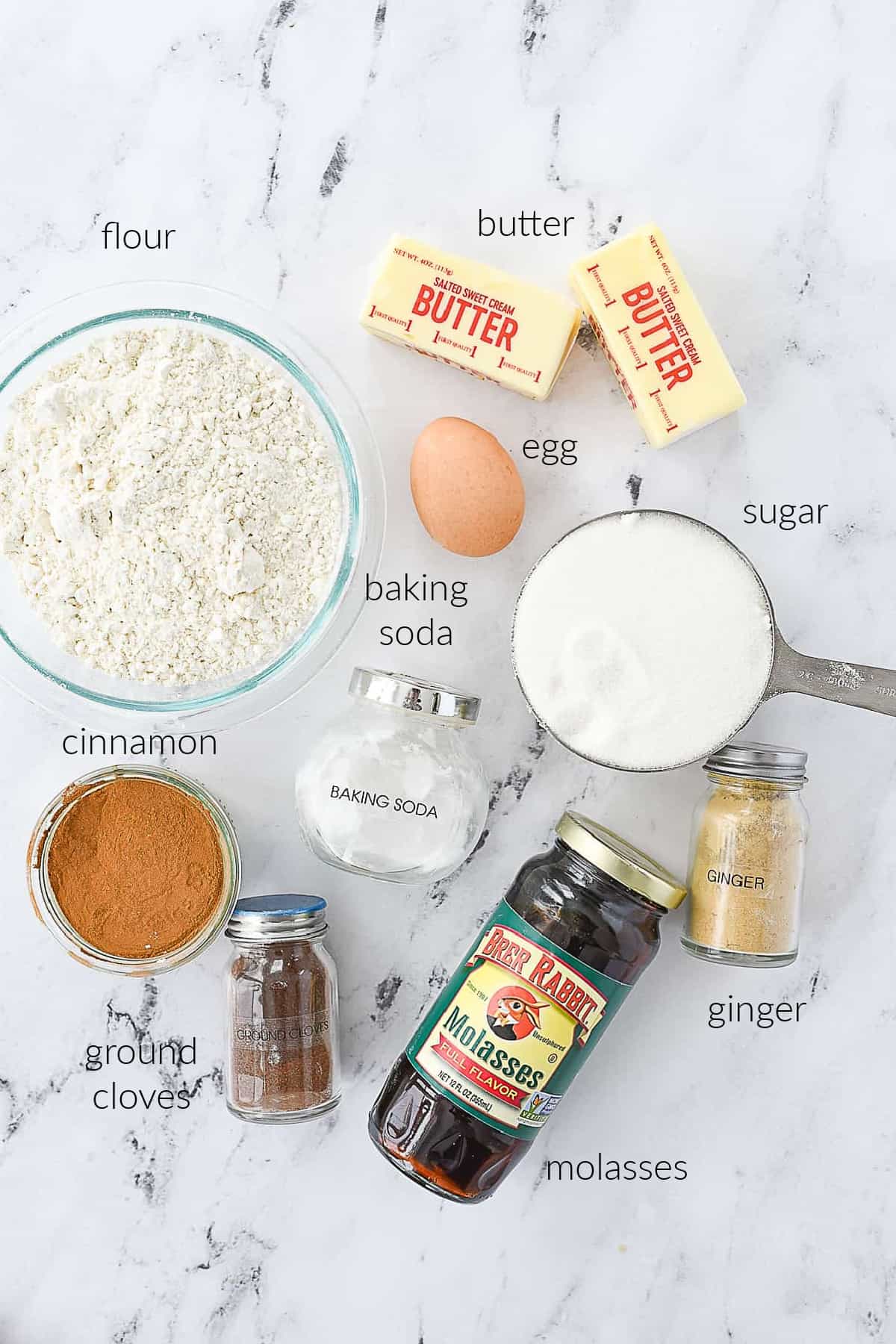 molasses cookie ingredients