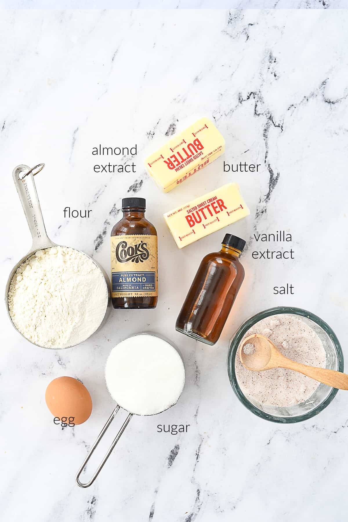 ingredients for spritz cookies