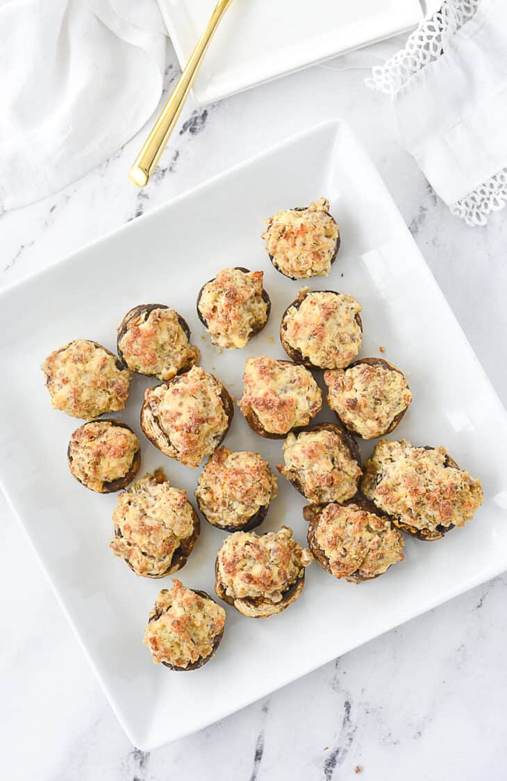 Stuffed Mushrooms (Easy Appetizer) by Leigh Anne Wilkes
