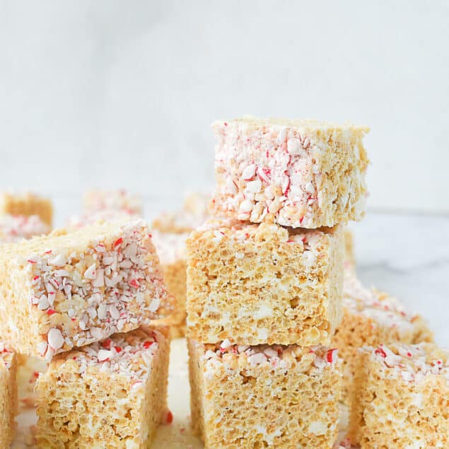 stack of rice krispie treats