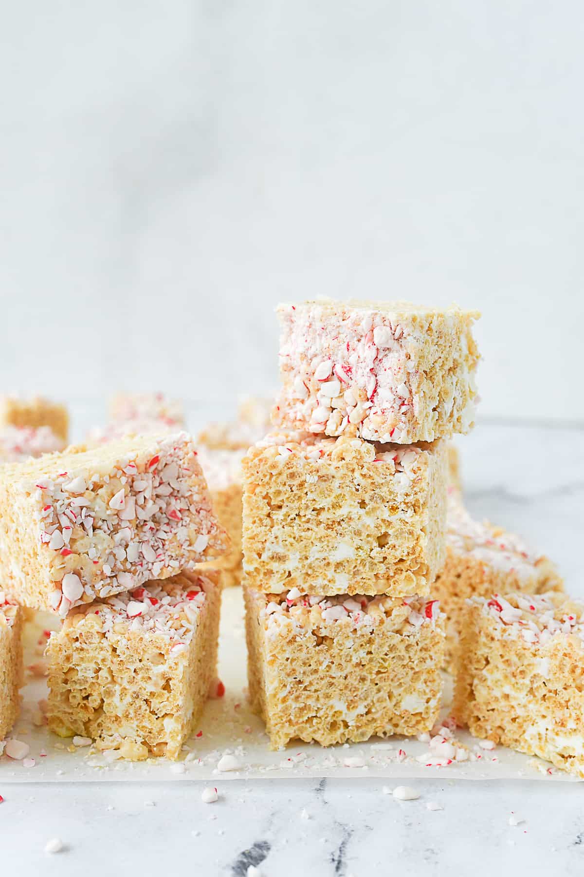 stack of rice krispie treats