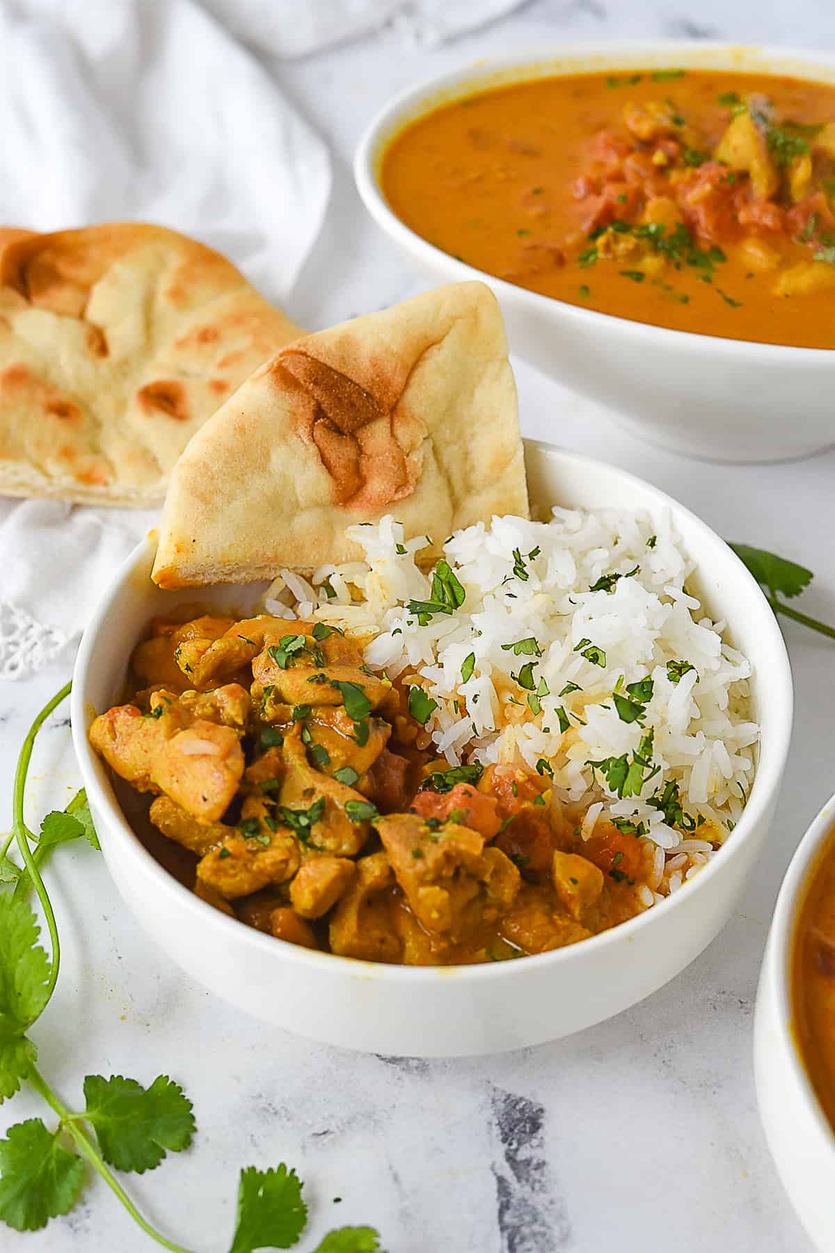 bowl of coconut curry chicken