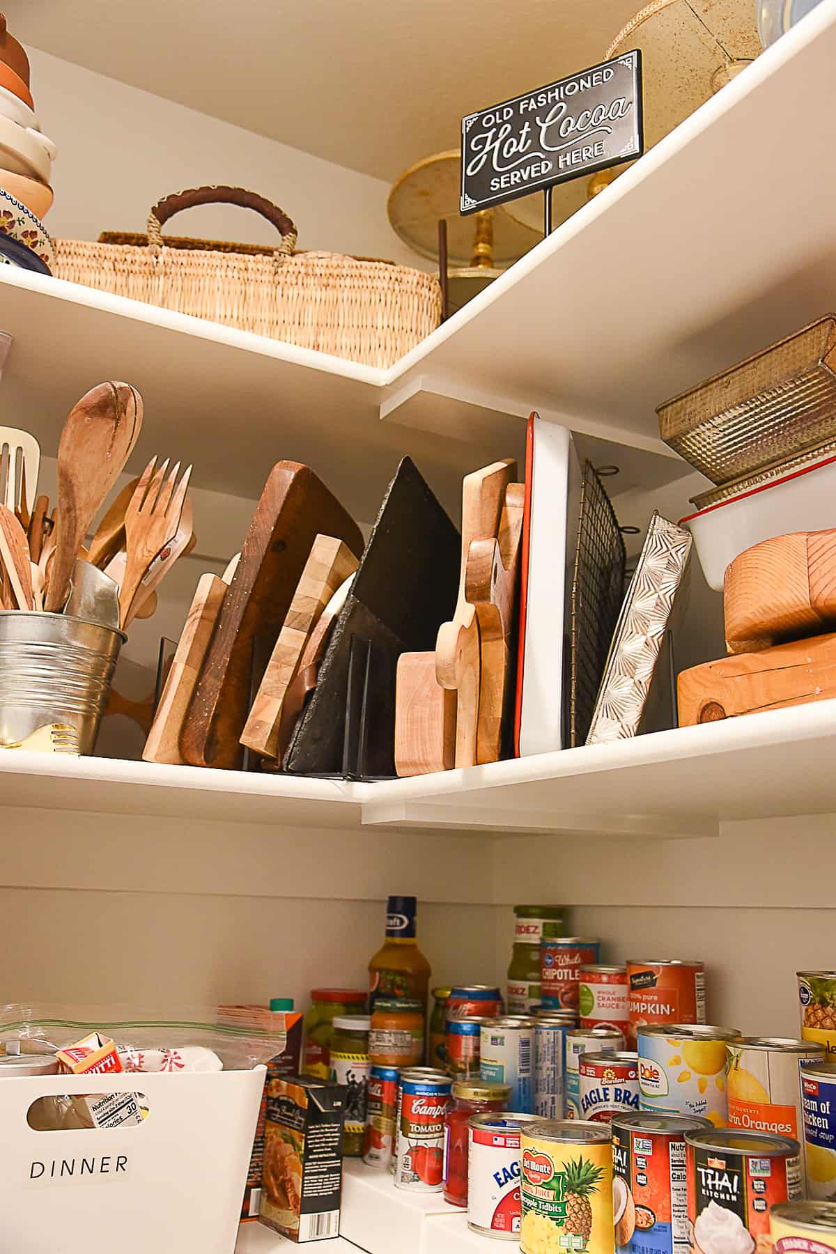 shelfs of pantry