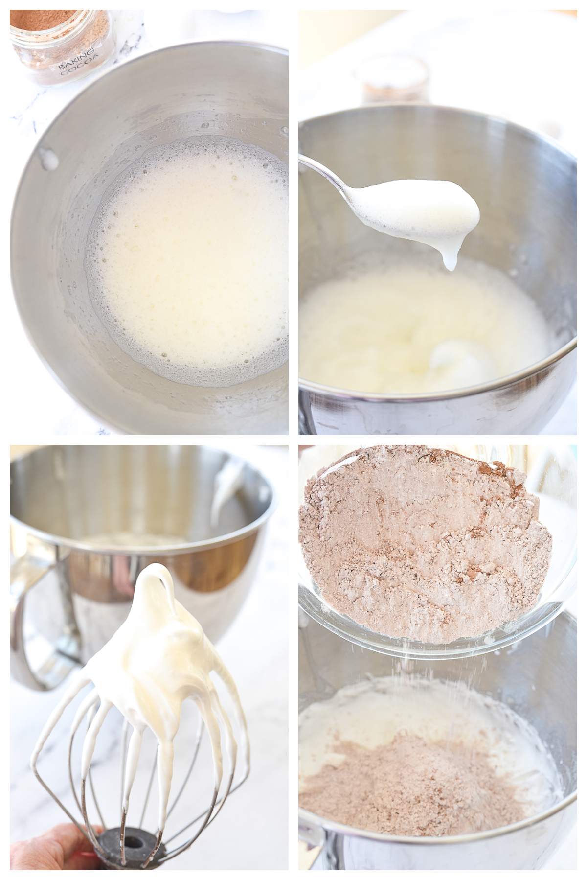 step by step tutorial for chocolate meringue cookies