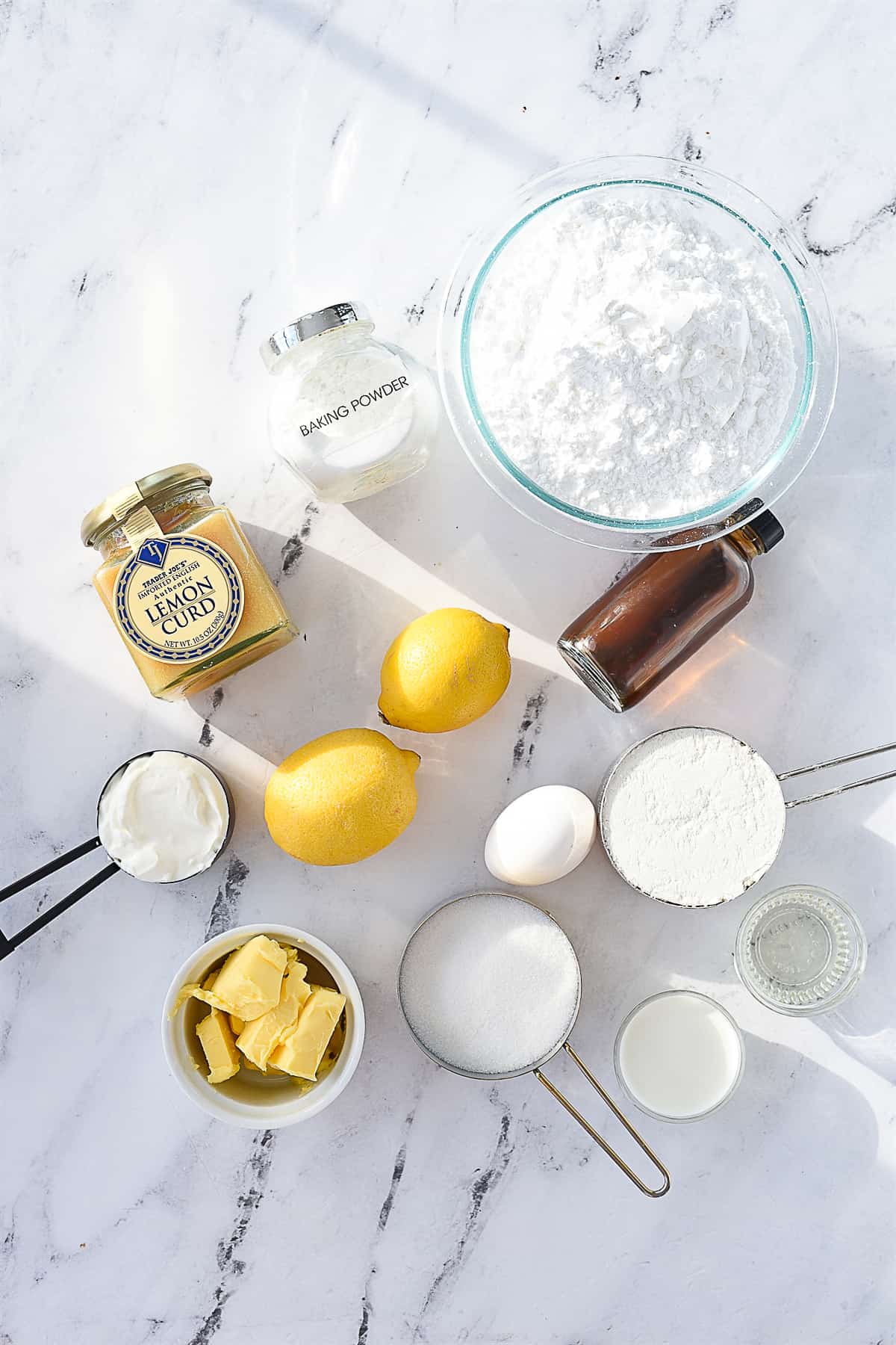 ingredients for lemon poppyseed cake