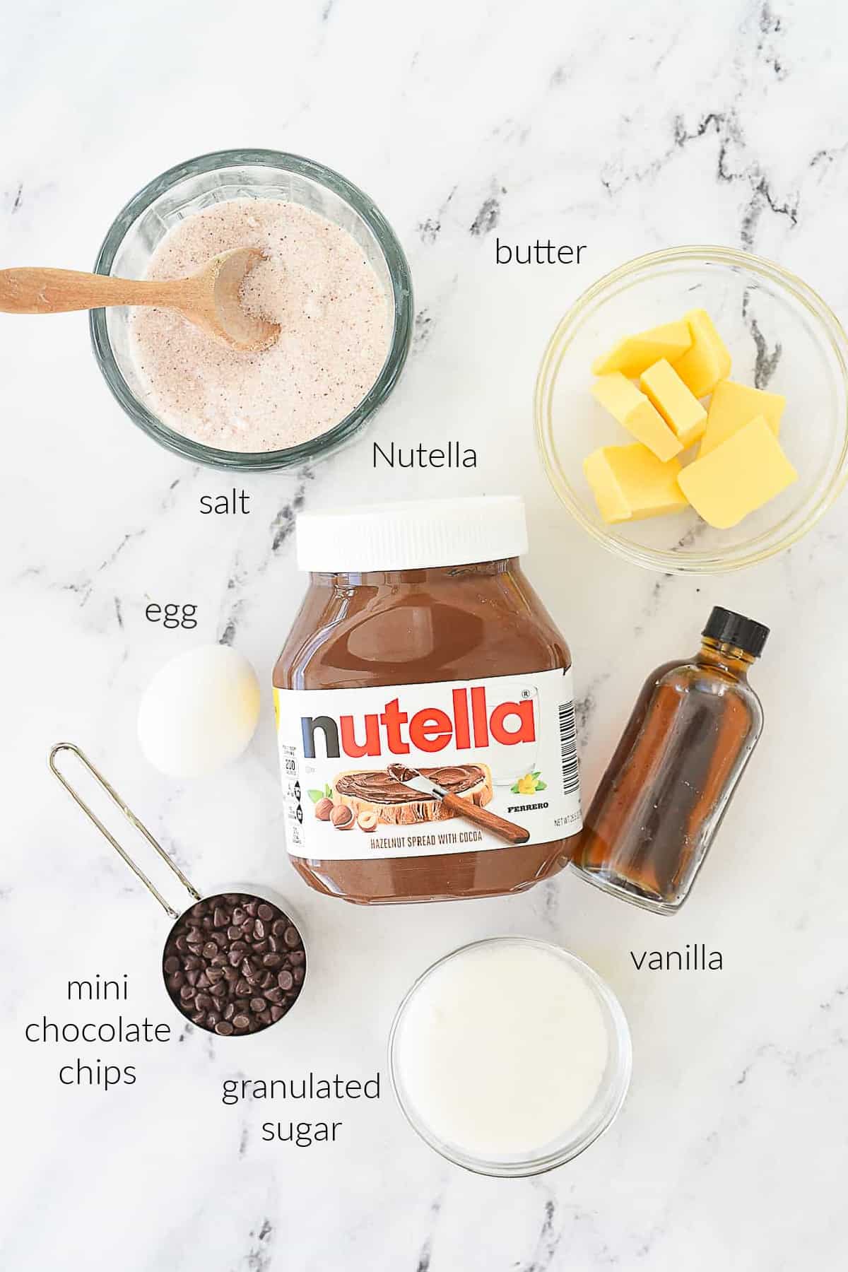 nutella brownie ingredients