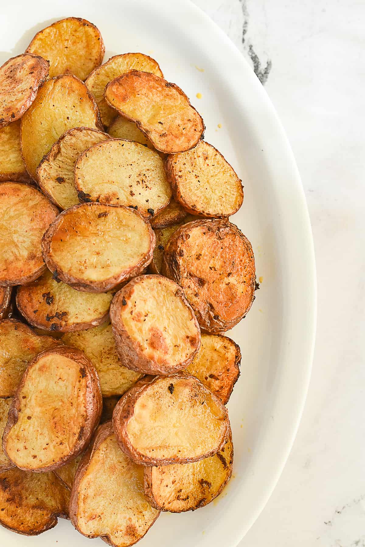 plate of spicy potatoes