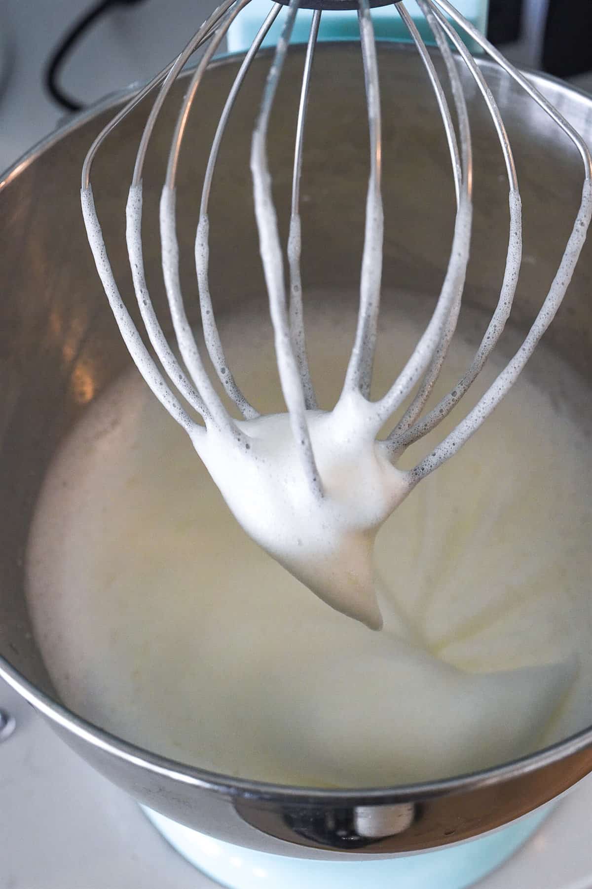 soft peak stage of egg whites