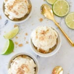 overhead shot of key lime pie ice cream