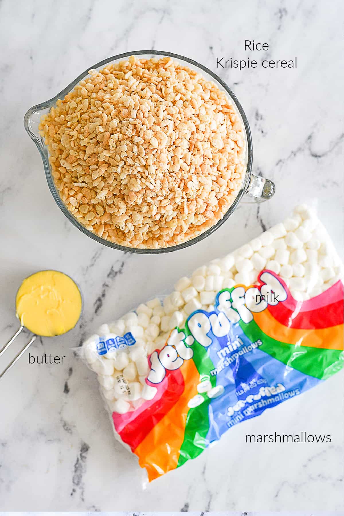 ingredients for rice krispie treats