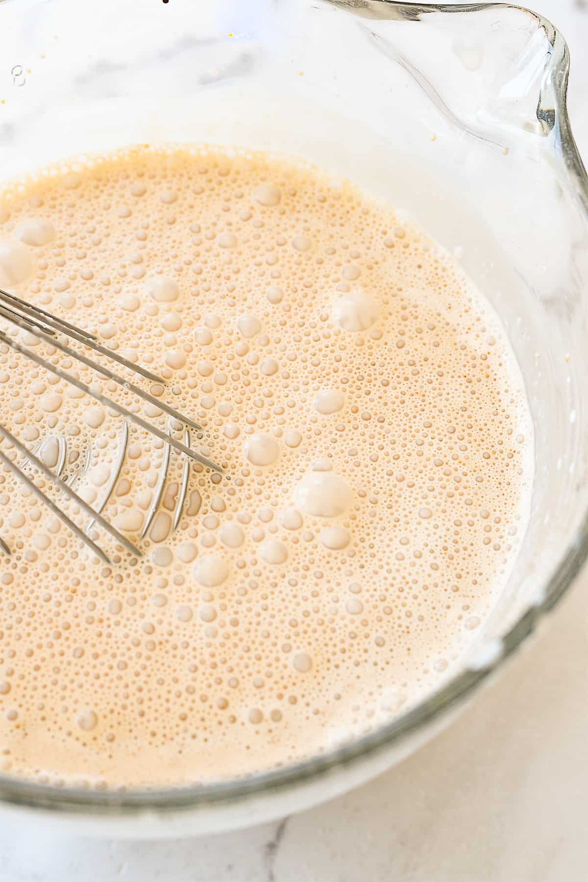 root beer float ice cream mixture