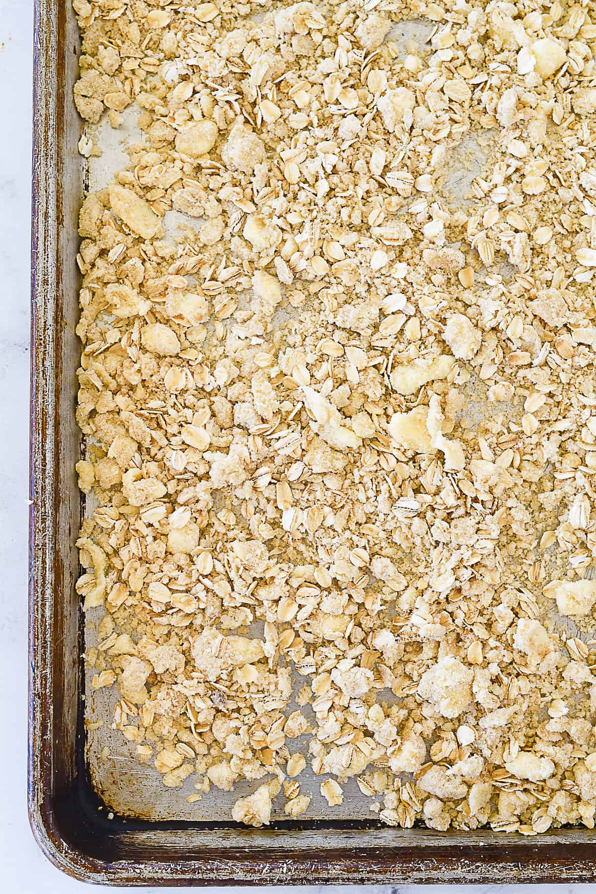 STREUSEL TOPPING ON BAKING SHEET