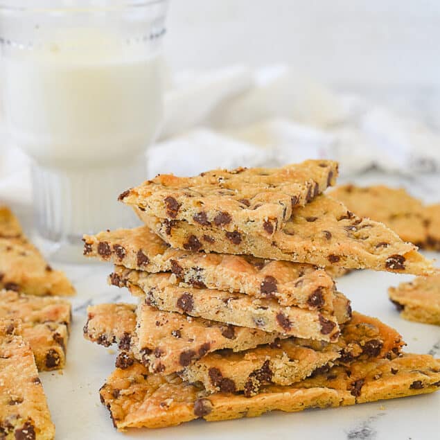 stack of cookie brittle