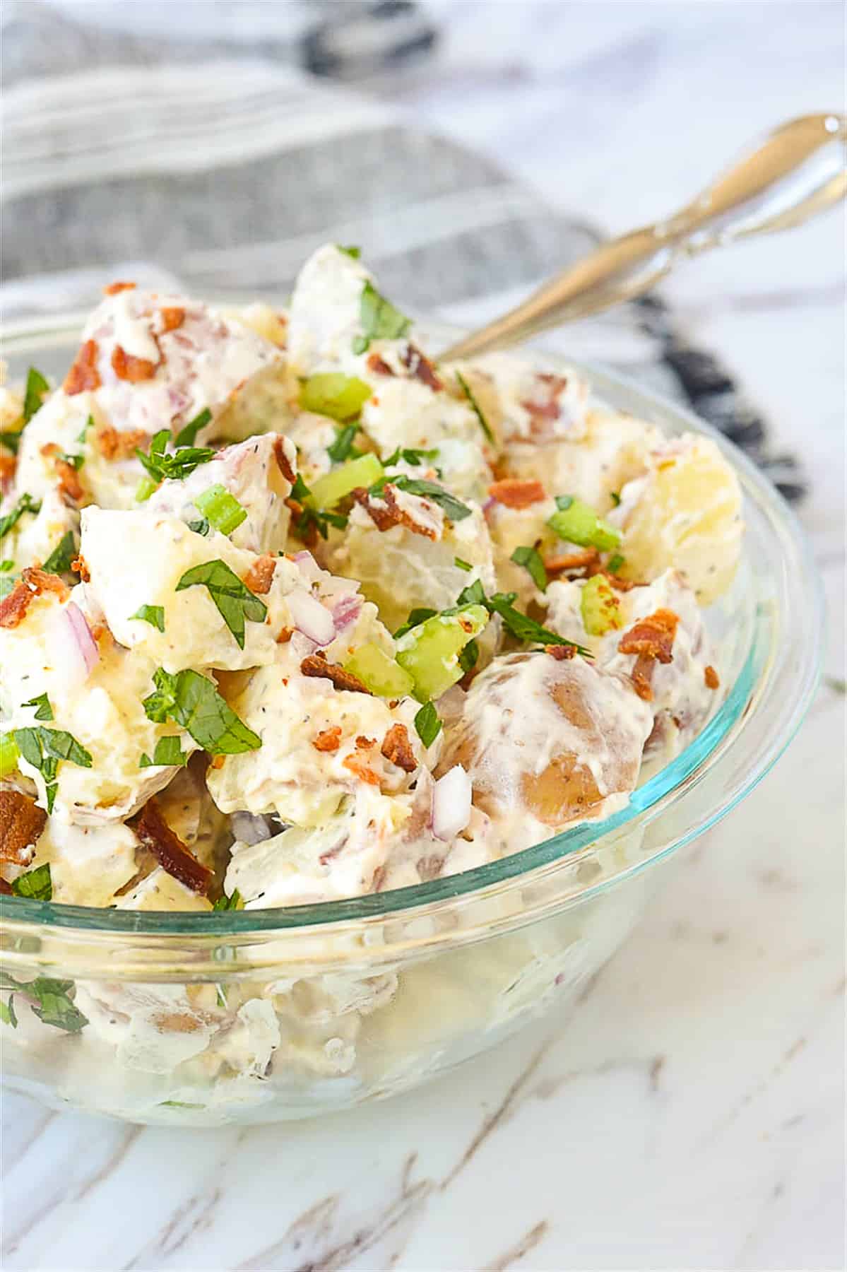 bowl of potato salad