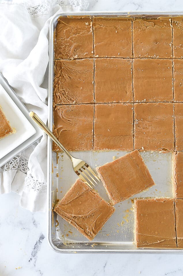 Caramel Sheet Cake Recipe by Leigh Anne Wilkes