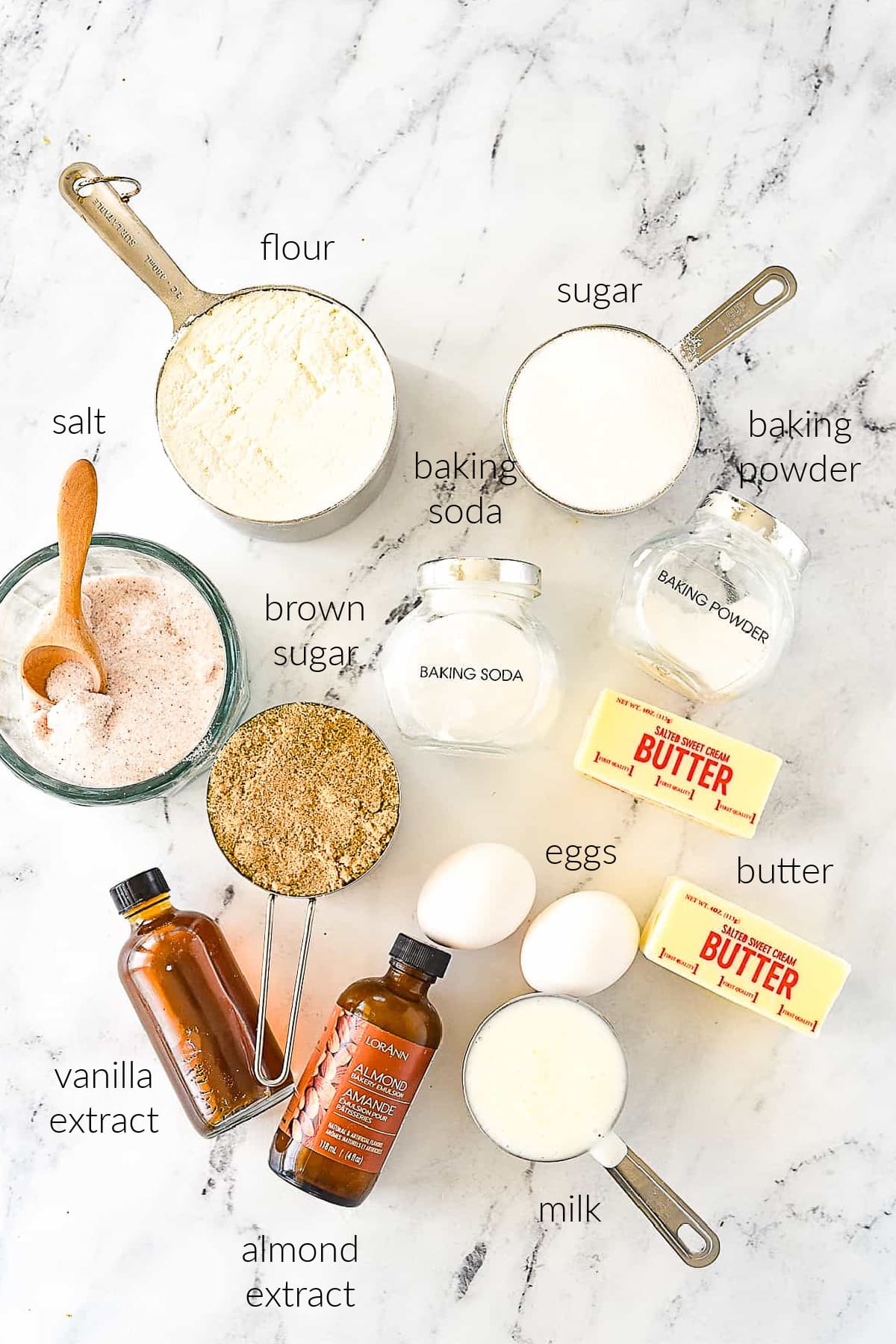 ingredients for caramel sheet cake