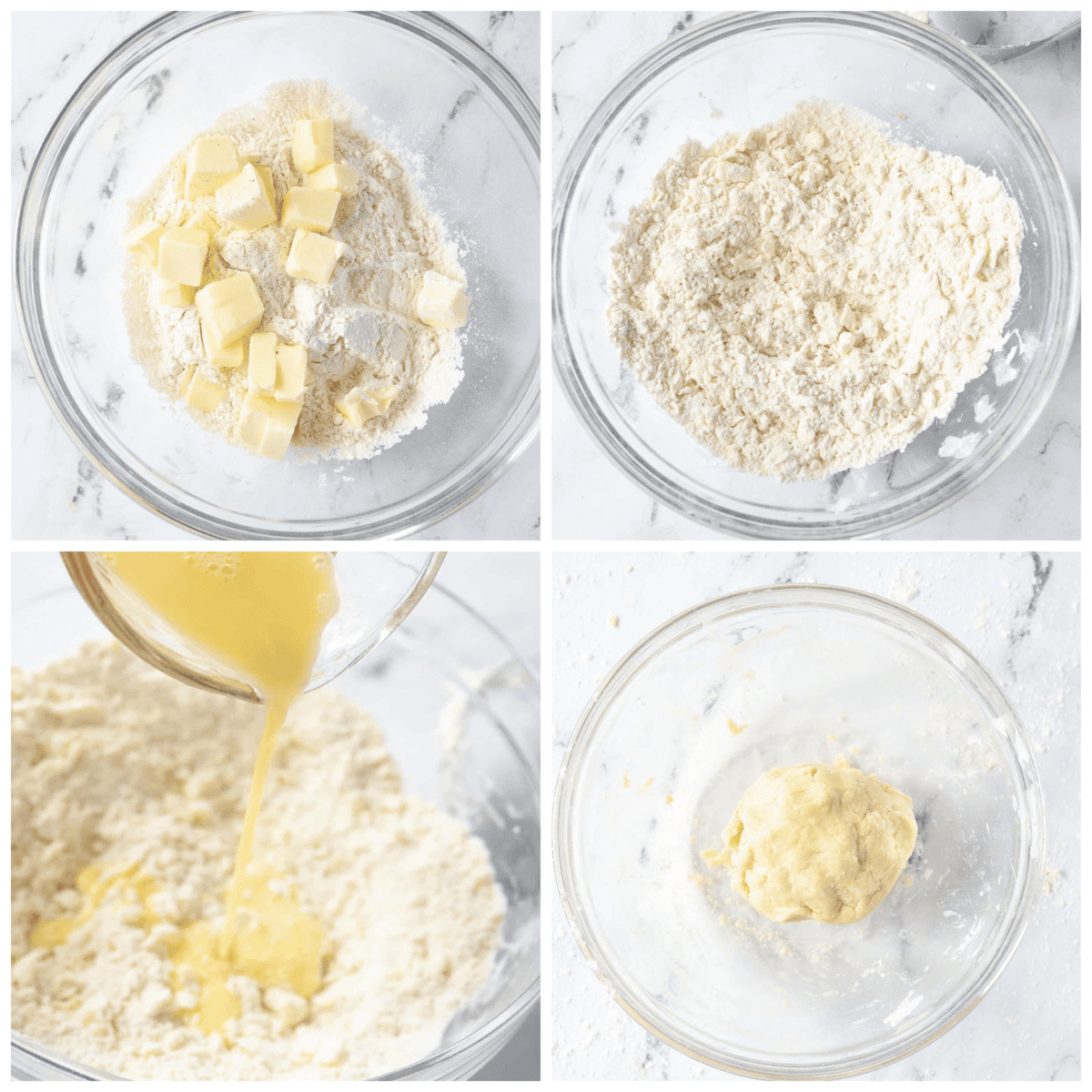 step by step making galette dough