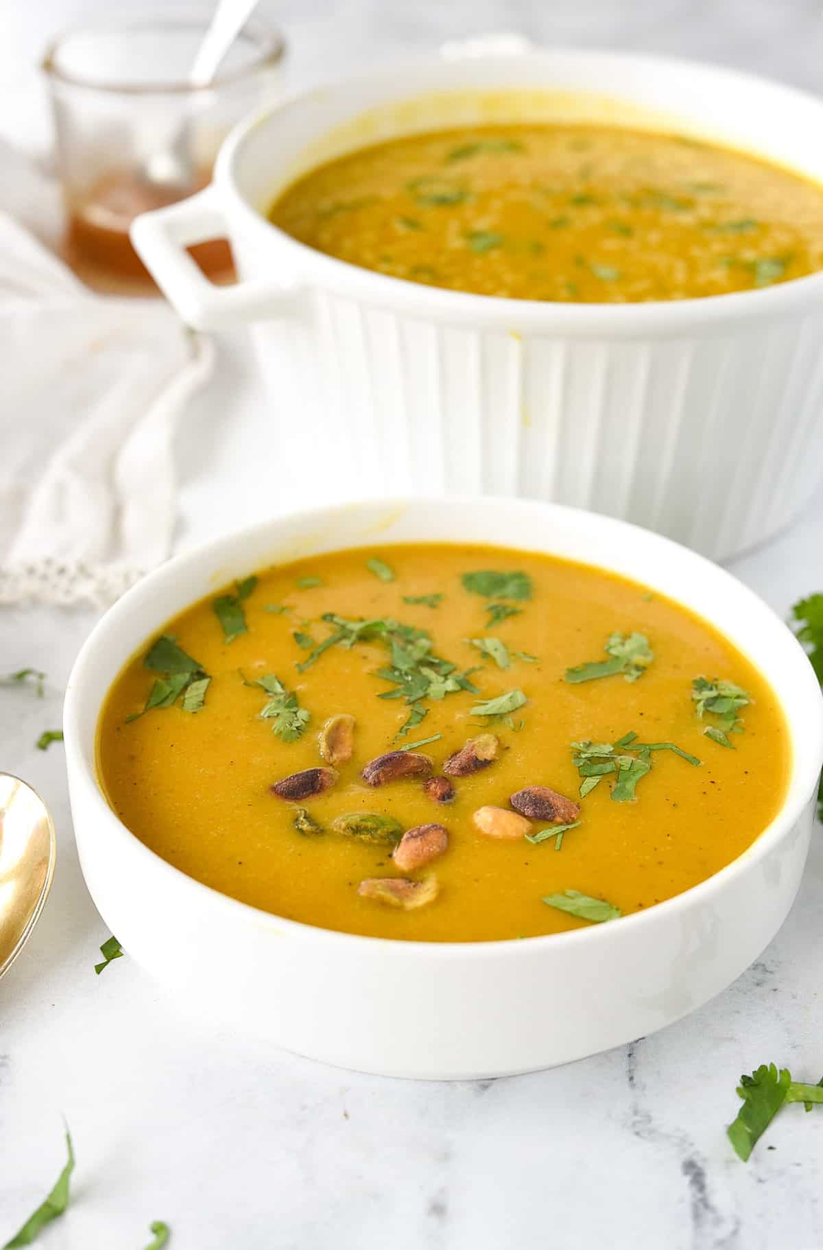 bowl of butternut squash soup