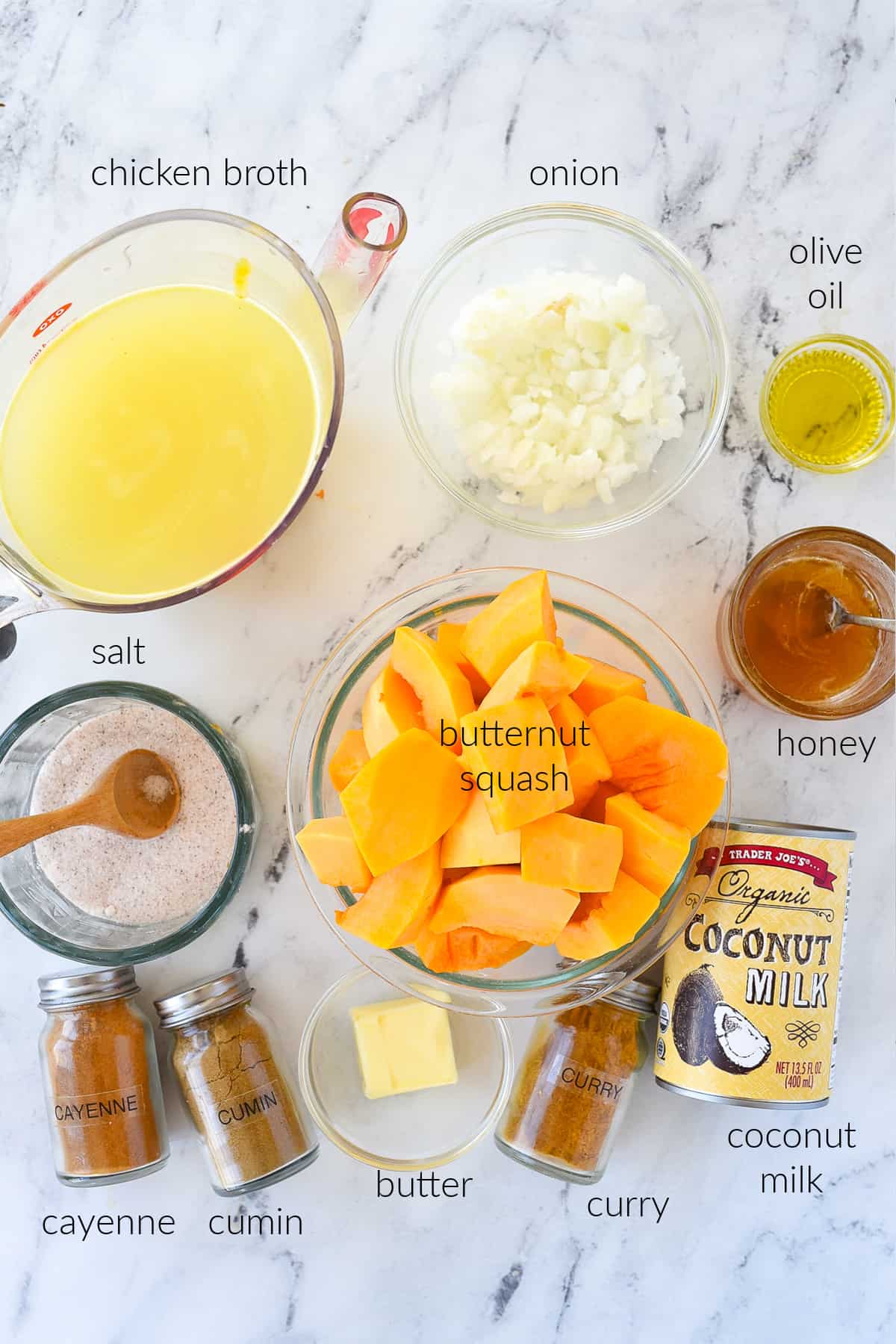 butternut squash soup ingredients