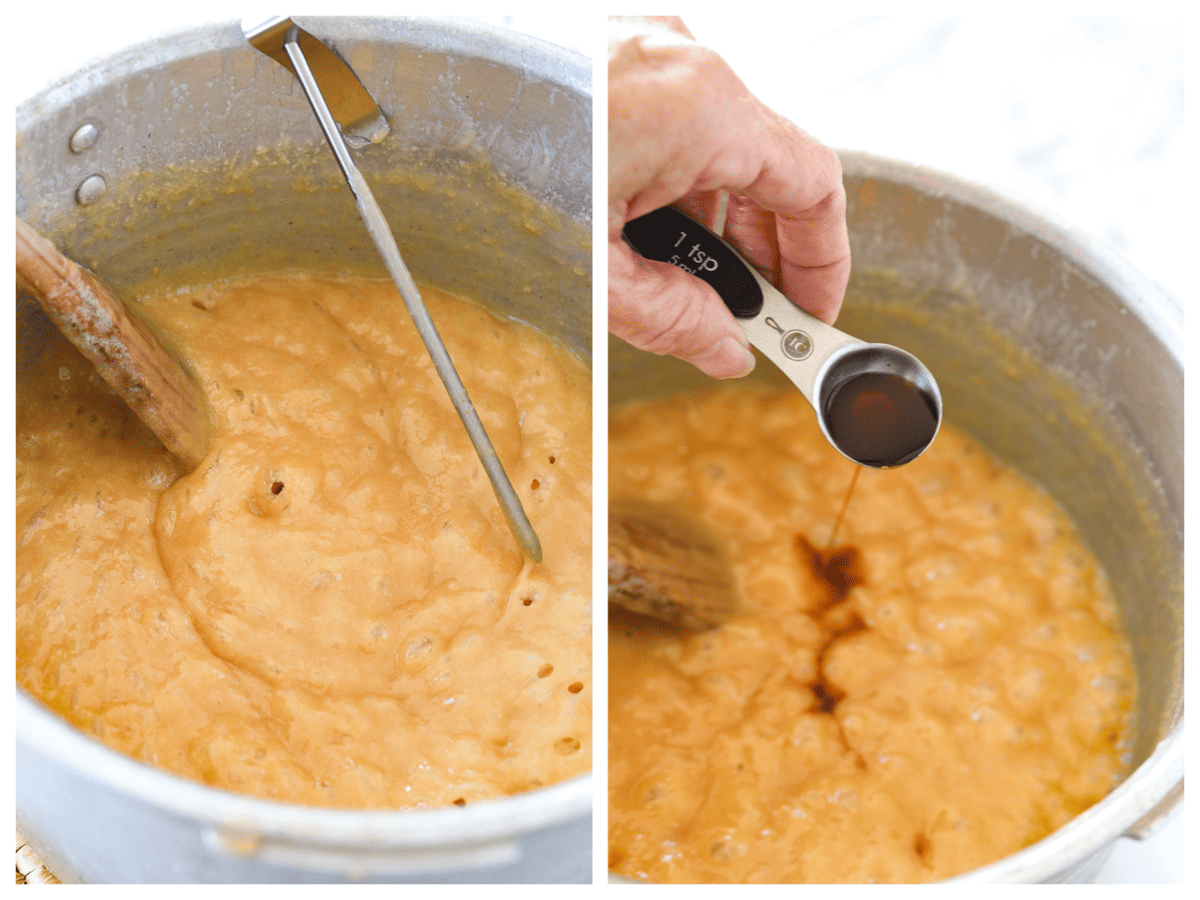 caramels at a full boil