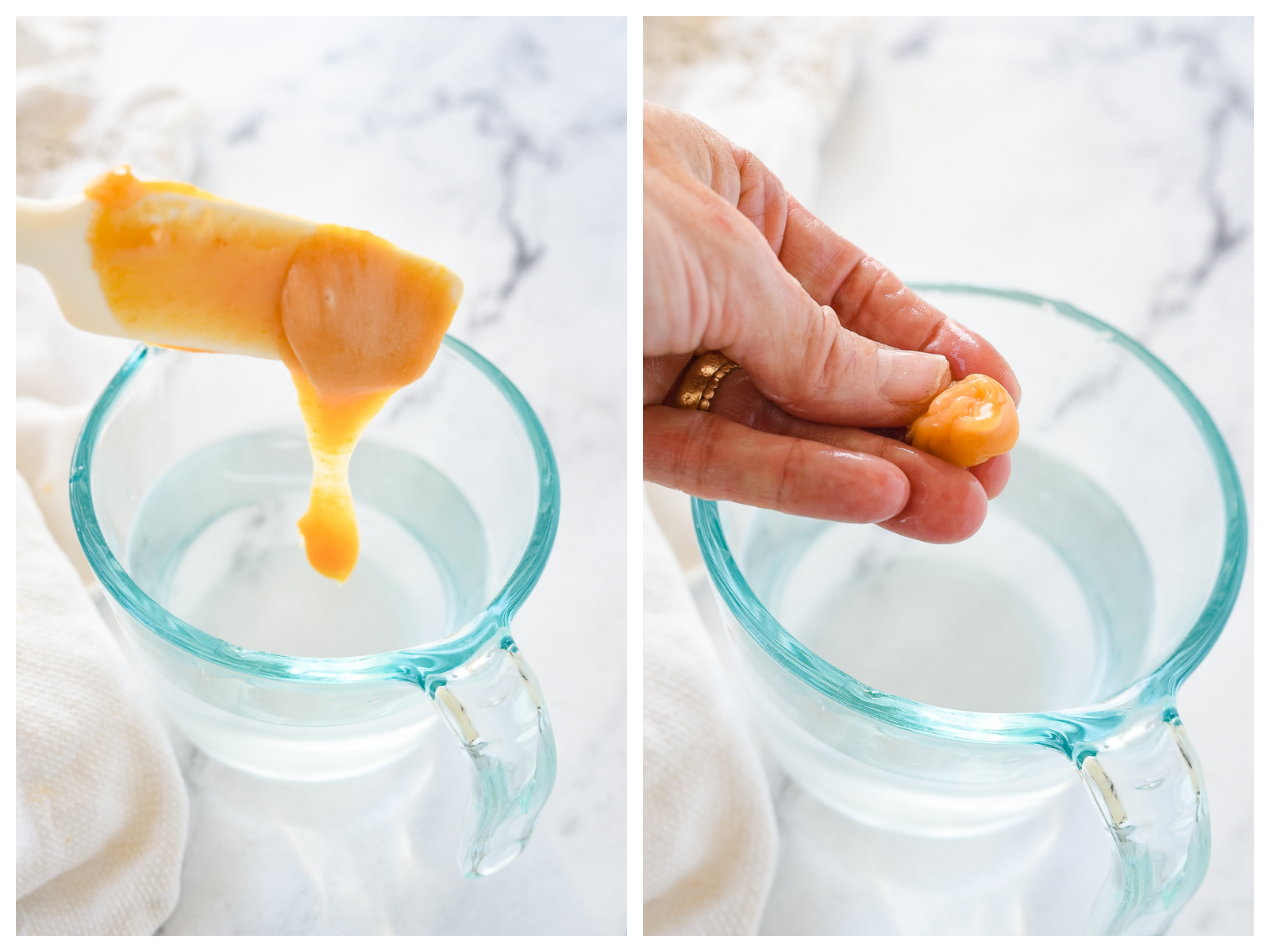 testing for soft ball stage of caramels