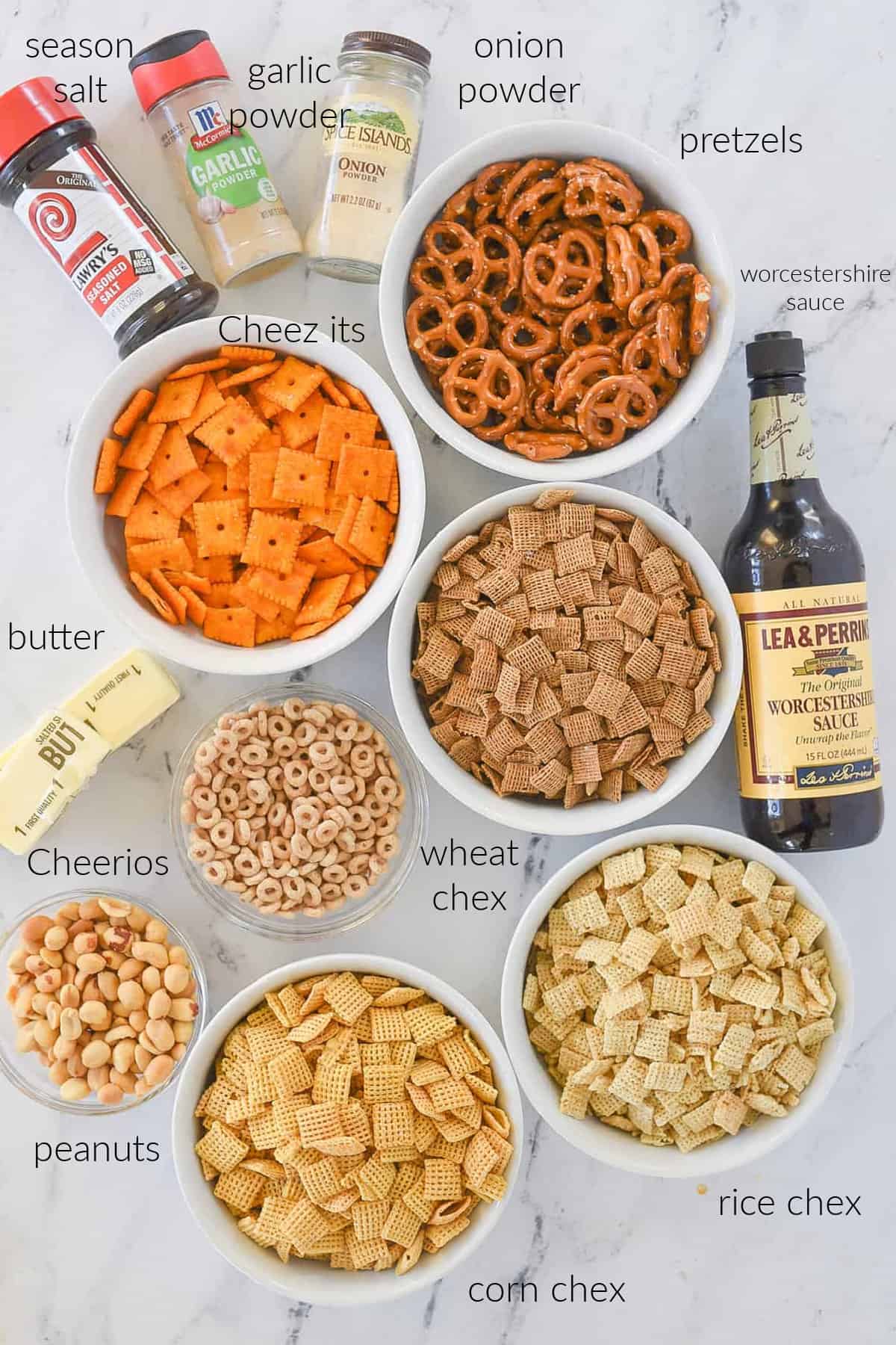 chex mix ingredients