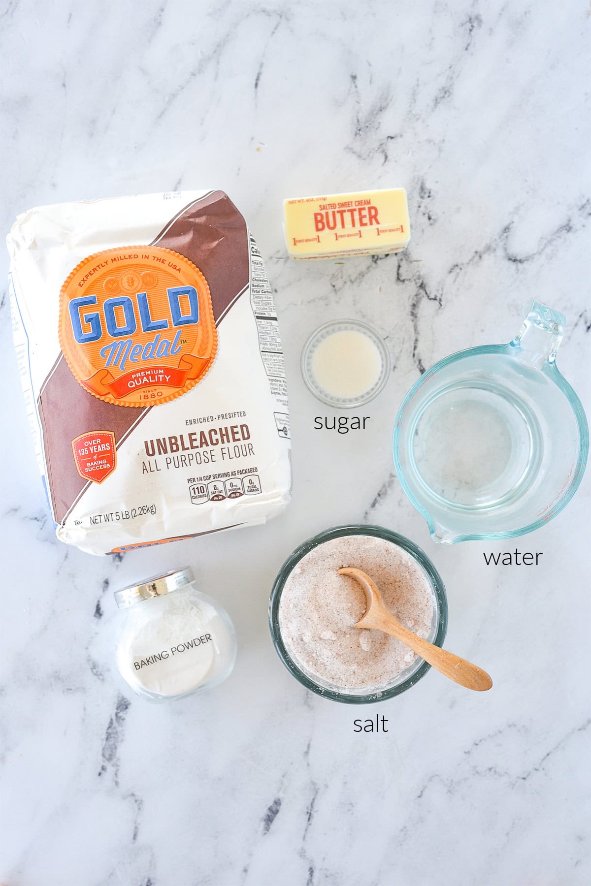 ingredients for flour tortillas