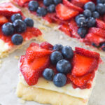 slices of 4th of july fruit pizza