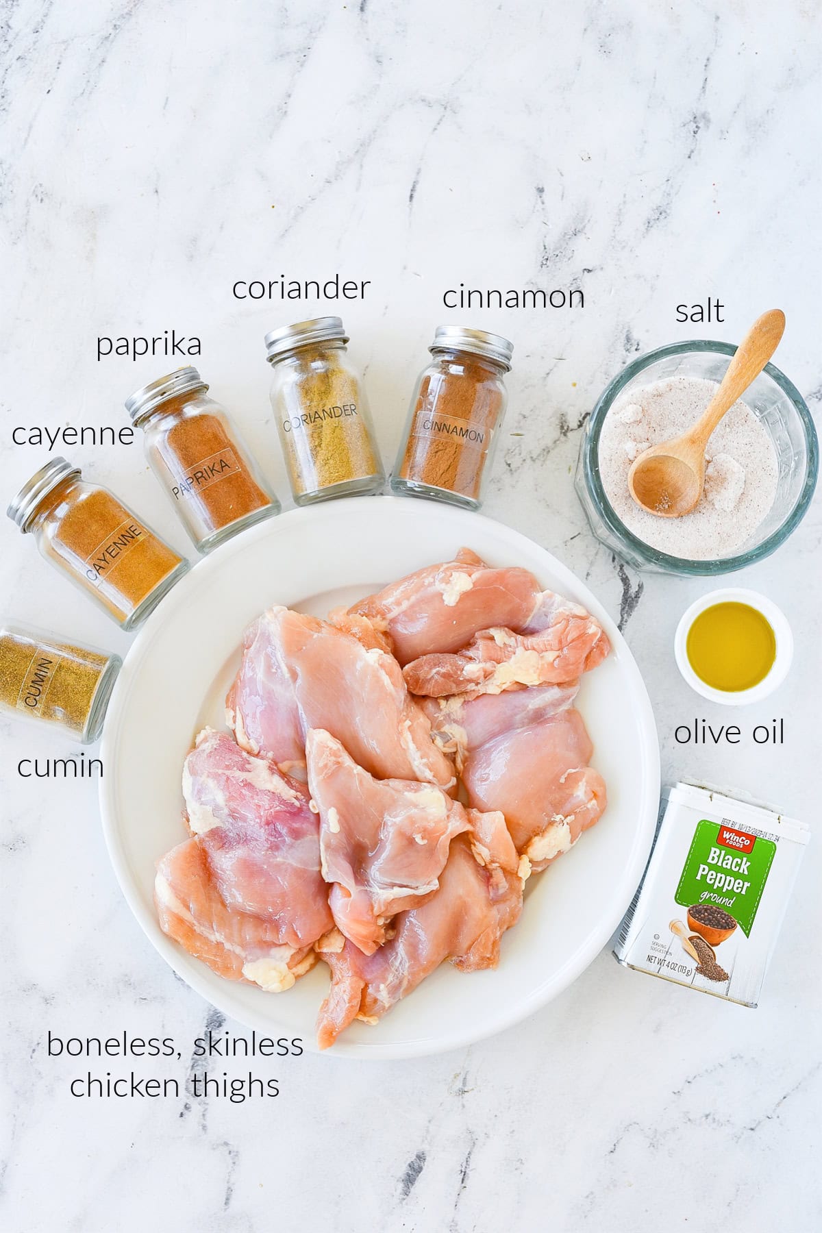ingredients for chicken shawarma