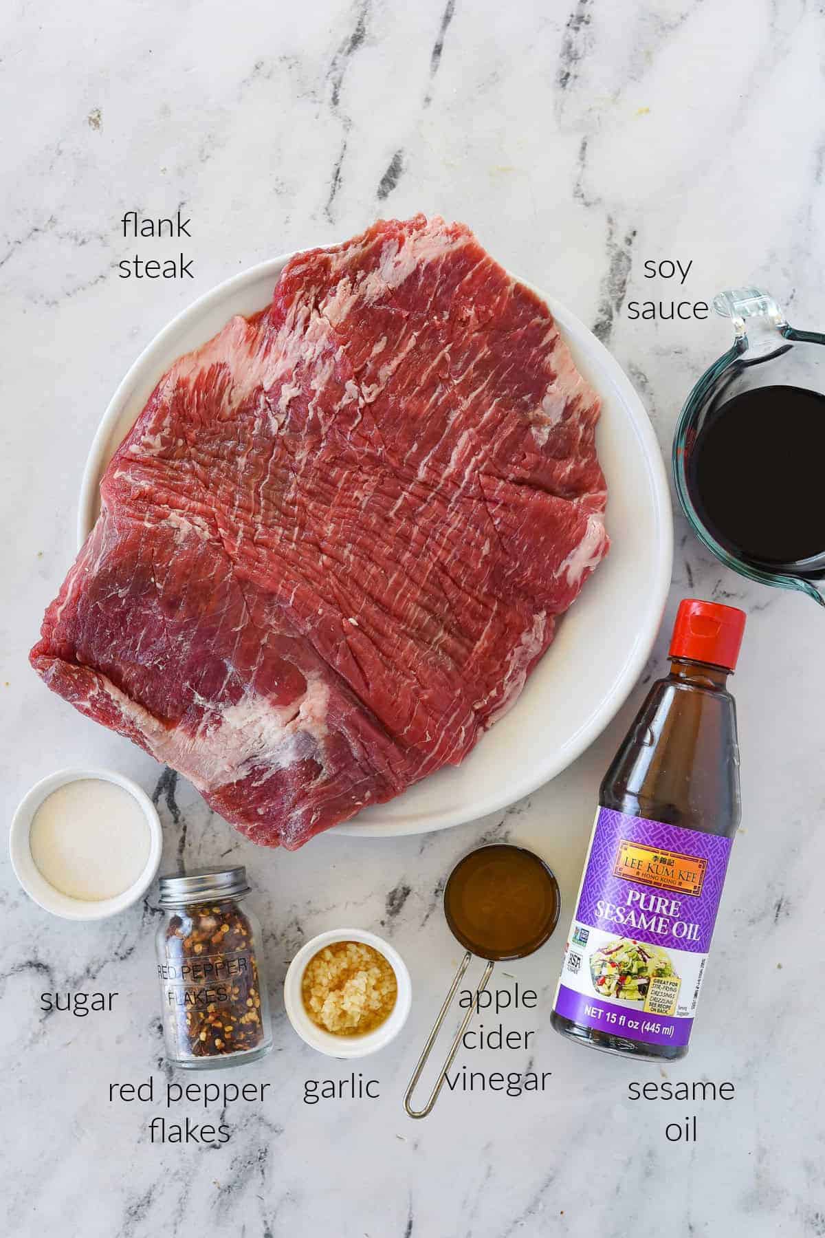 ingredients for flank steak
