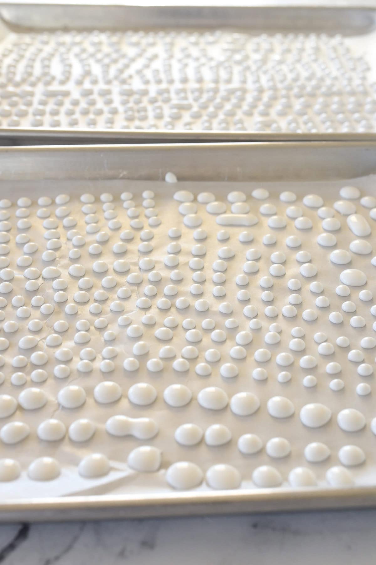 trays of candy eyes