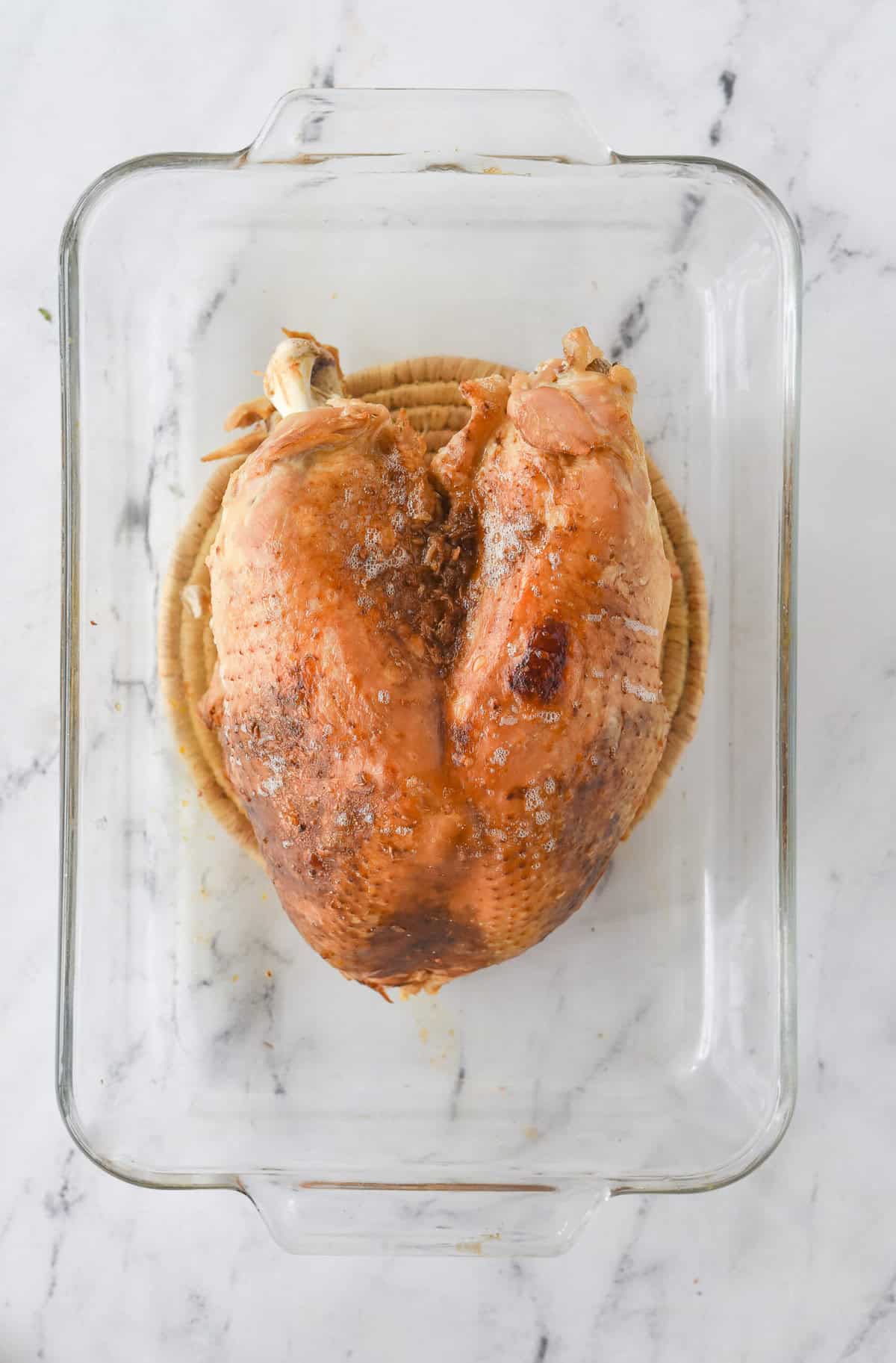 turkey in a roasting pan