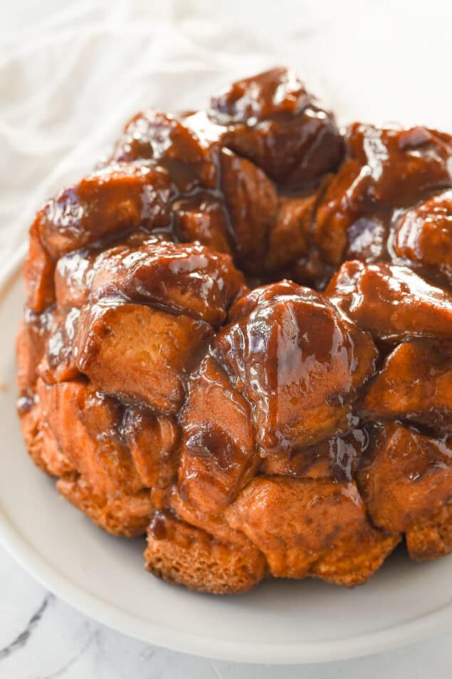 monkey bread on a plate.