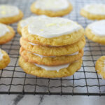 pile of lemon drop cookies