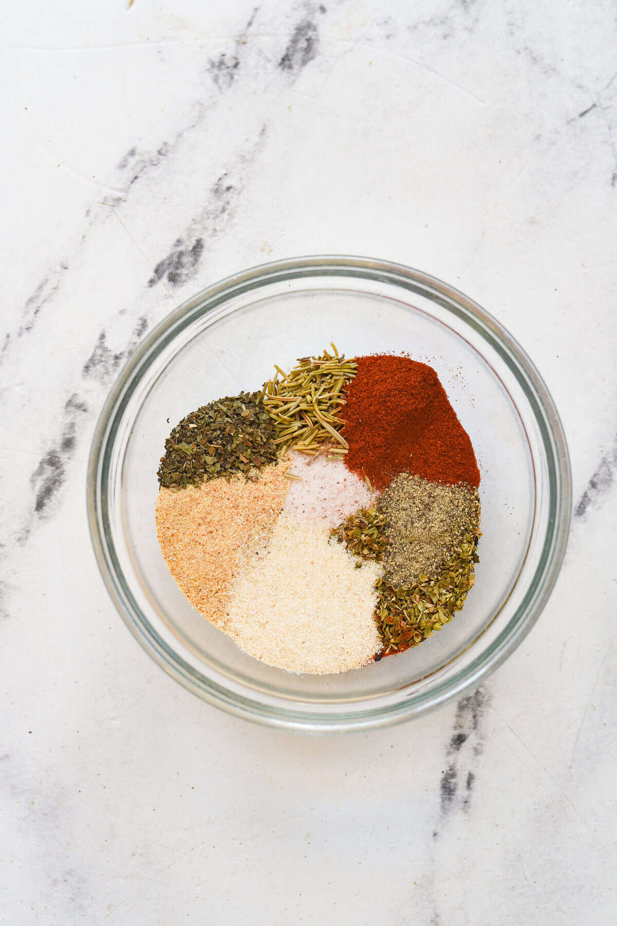 rub ingredients in bowl.