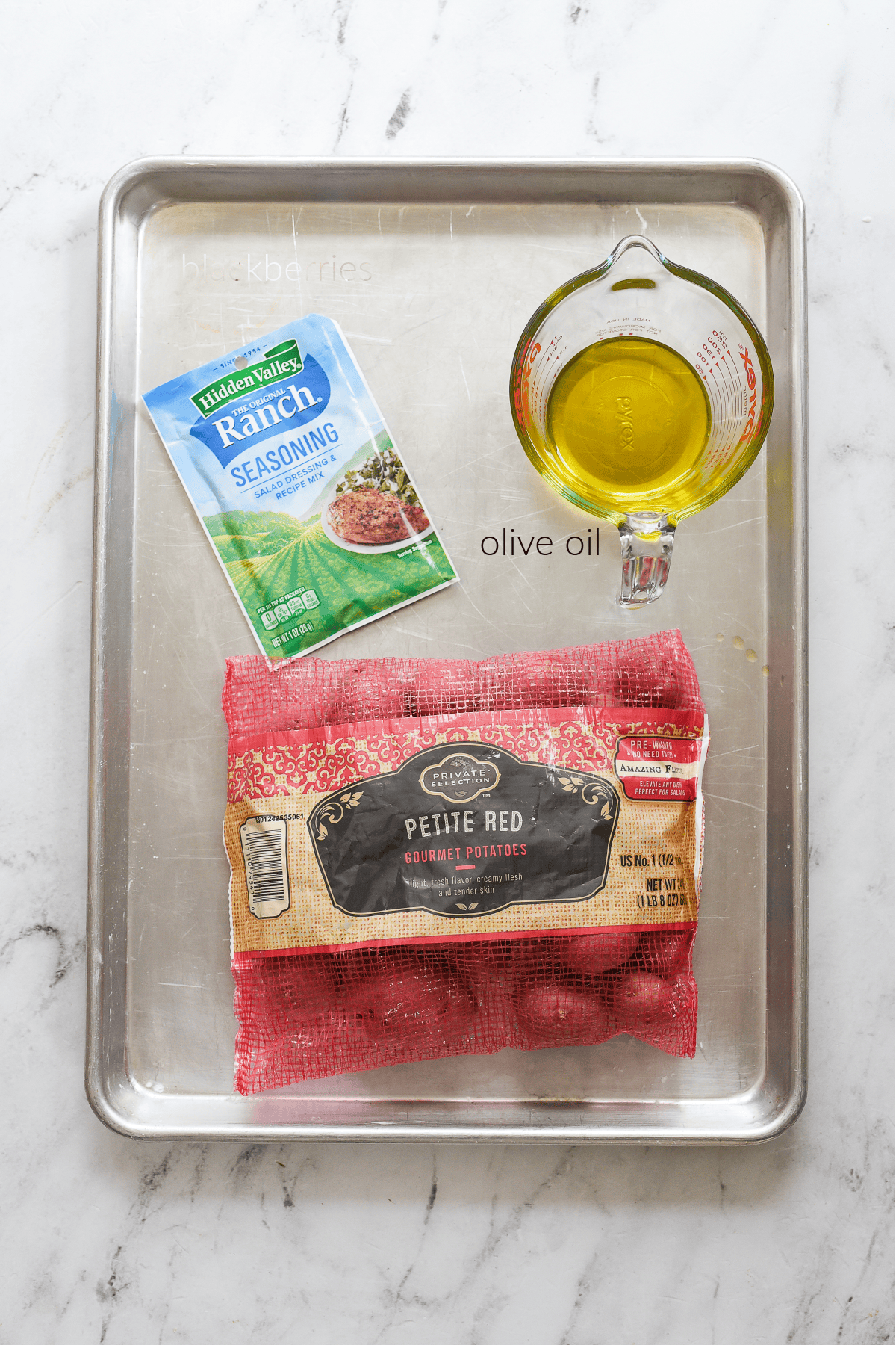 ingredients for ranch roasted potatoes