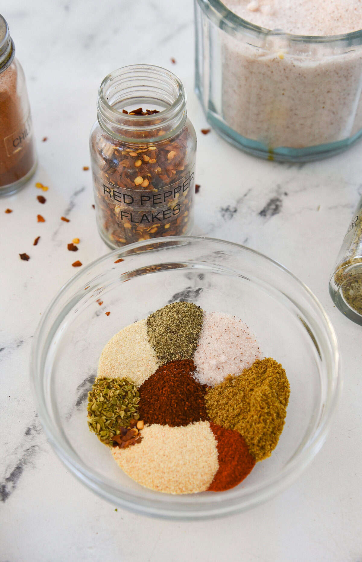 spices in a bowl for taco seasoning
