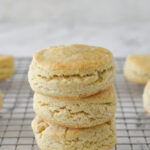 stack of 3 gluten free biscuits