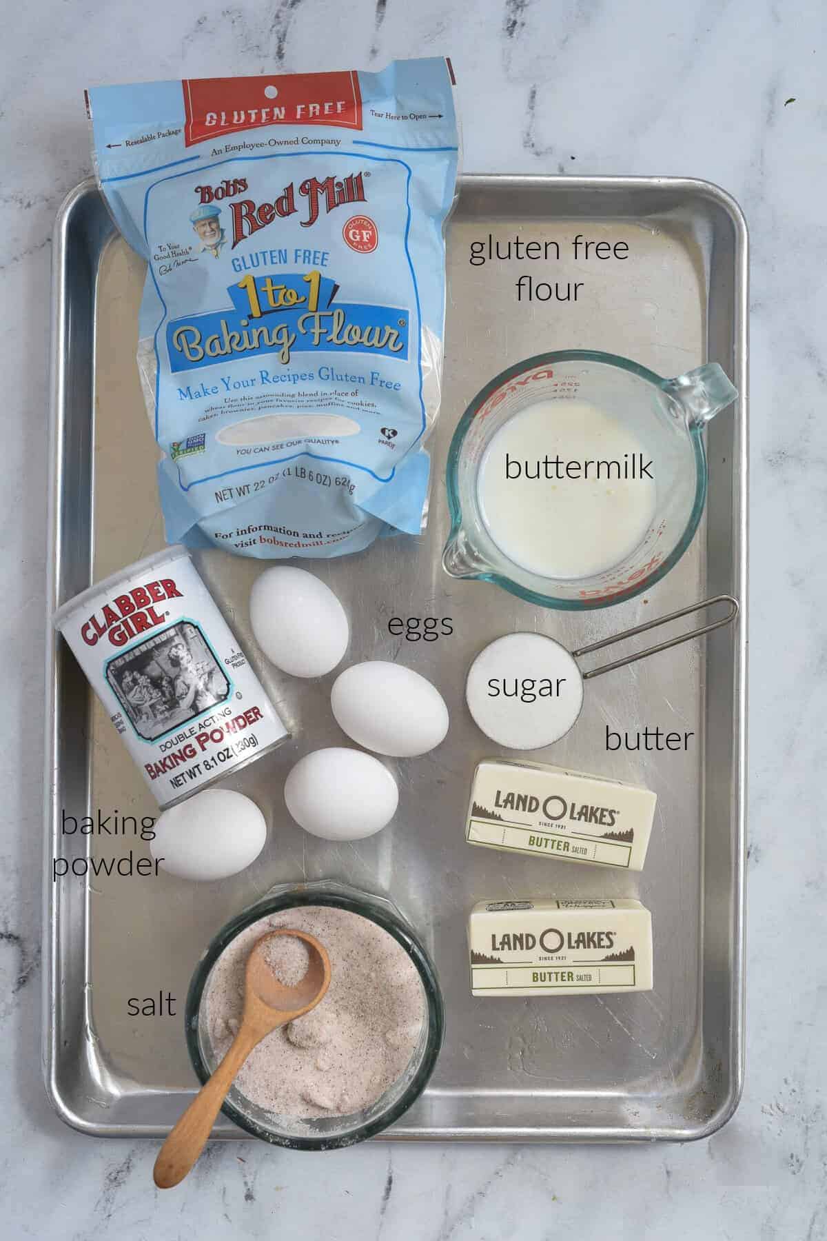 ingredients for gluten free biscuits
