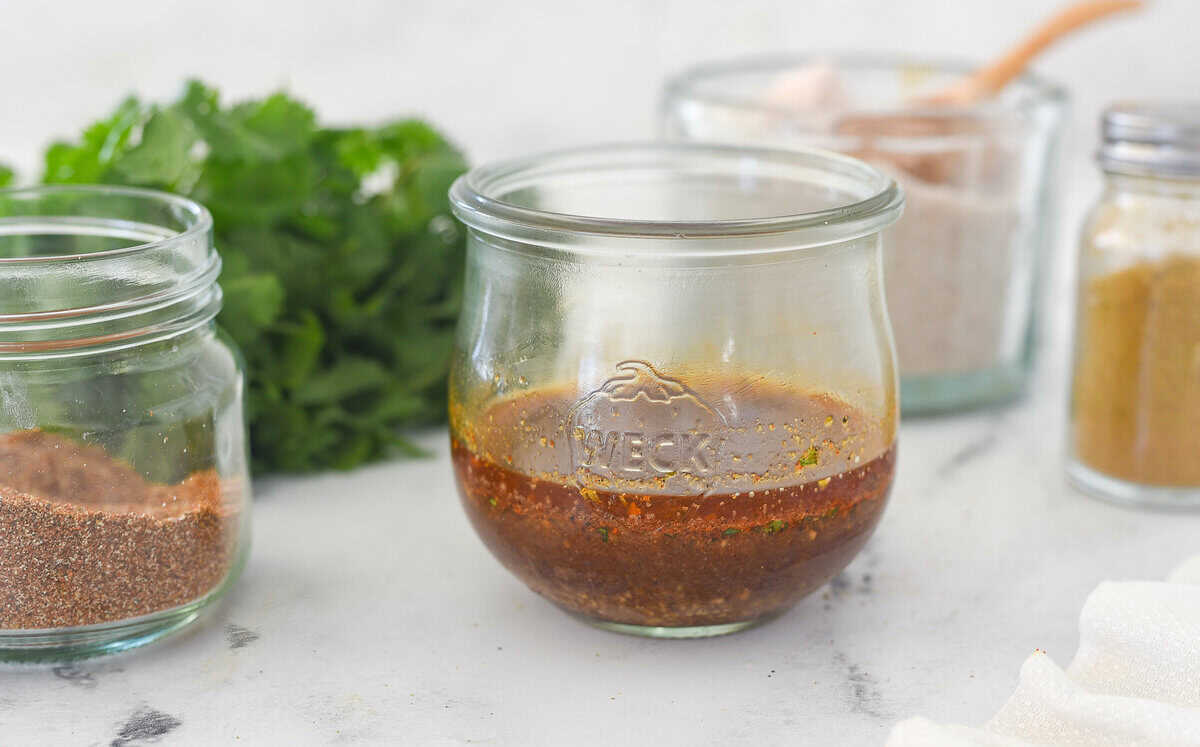 jar of taco salad dressing