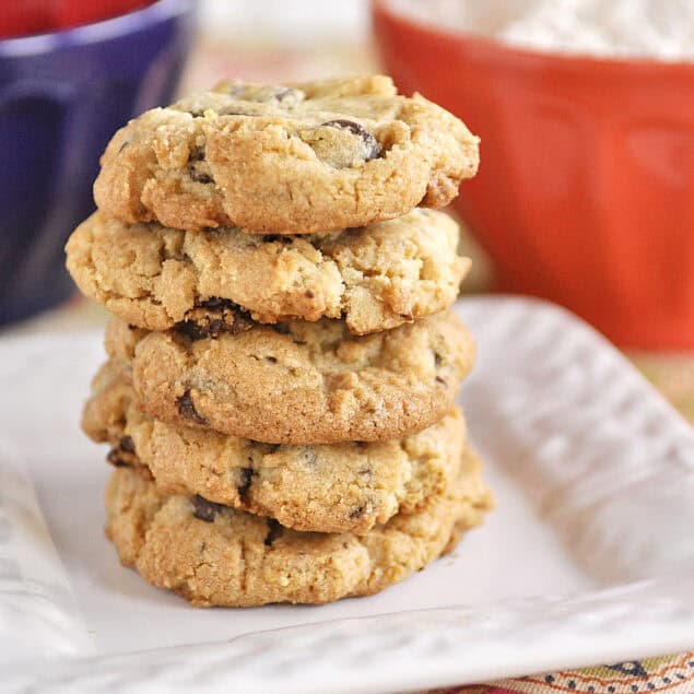stack of gluten free cookies