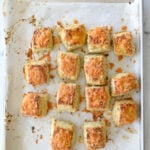 overhead shot of baked scones