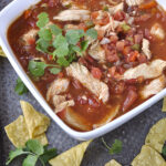 BOWL OF SLOW COOKER CHICKEN CHIPOTLE SOUP
