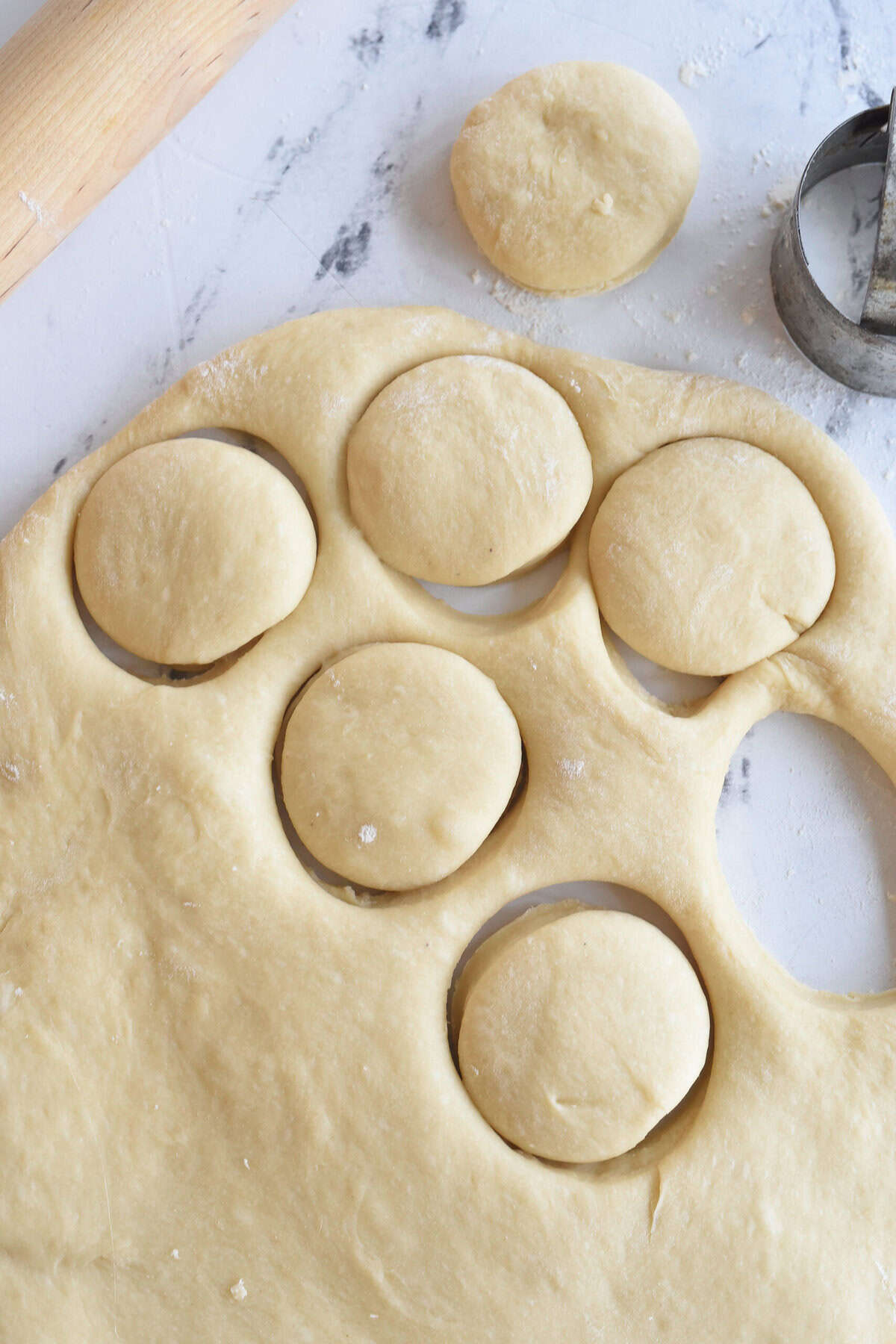 cutting out parker house rolls