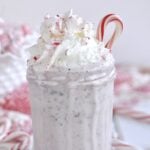 GLASS OF PEPPERMINT MILKSHAKE
