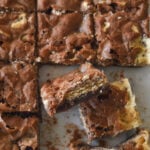 overhead shot of s'mores brownies